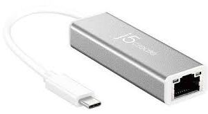 J5 Create Jce133 - Usb3 Type-C To Gigabit Network Adapter With Aluminum Housing 68x23x15mm + 100mm Cable Ideal For Desktop Or Notebook/New Macbook - For Windows/Mac/Linux