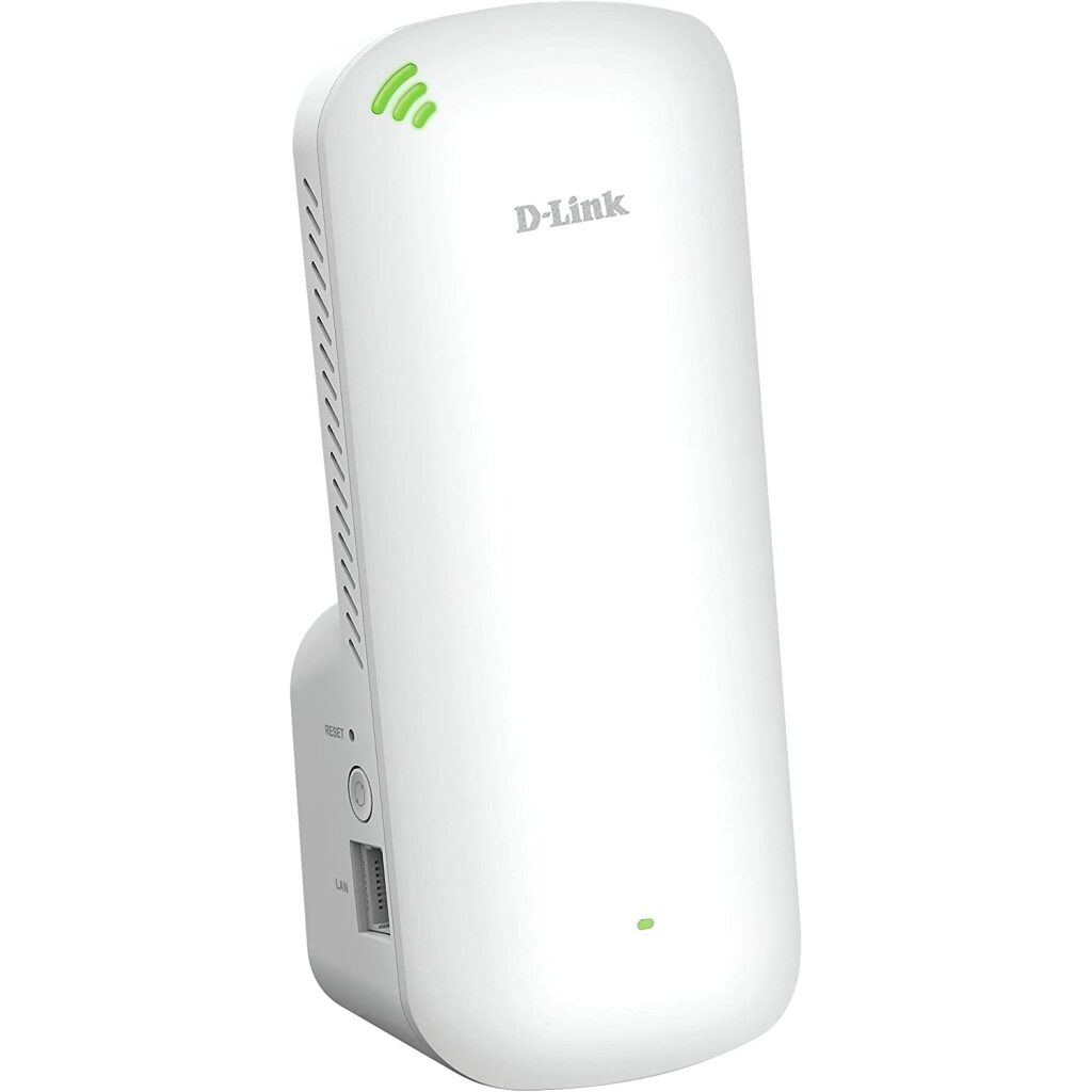 D-Link Dap-X1860 Ax1800 Dual Band Wifi6 Range Extender Direct Power-Plug Design Led Signal Indicator - 2.4/5ghz Dual Band ( 802.11b/G/N/Ac ) 1800mbps ( 1200+600 ) With 1x Gigabit Lan Push Button Wps 64/128bit Wep Wpa2 - 2x Mimo External Antenna