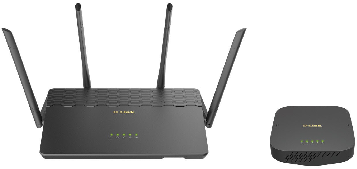 D-Link Covr-3902 Ac3900 Whole Home Wifi System ( Covr-2600r Wireless Router + Covr-1300e Extender Kit )- Covr-2600r Wireless Ac2600 Dual Band Gigabit Router - 2.4/5ghz Dual Band ( 802.11b/G/N/ Ac ) 1733+800mbps With 4 Port Gigabit Switch + Built-In Usb