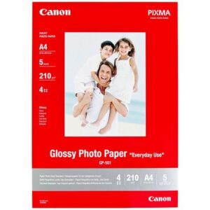 Canon Gp-501 A4 5 Glossy Photo Paper 170gm 5 Pack
