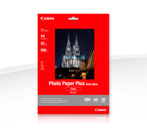 Canon Sg-201 10"X12" Photo Paper Plus Semi-Glossy - 20sheets 260g/M