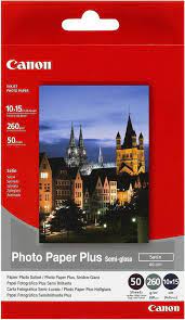 Canon Sg-201 4"X6" Photo Paper Plus Semi-Glossy - 50sheets 260g/M