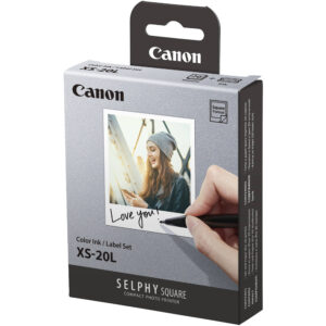 Canon Xs-20l Ink & Label For Selphy Square 2.7"X2.7" - 20sheets