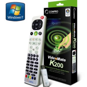 Compro K200 Remote Control For Mce ( Media Center Edition ) Beige 48-Keys With Bundled Microsoft Certified Mpeg-2 Encoder Reatil Pack - Usb Receiver Included
