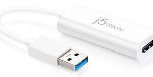 J5 Create Jua330u Usb3.0 To Dvi Adapter ( With Dvi-To-Hdmi + Dvi-To-Dsub Converter ) Ideal For Desktop Or Notebook Support Upto Qwxga ( 2048x1152 @ 32bit ) Usb-Powered Support Primary / Extended / Mirror Modes - Support Upto 4 Display With 4 Units (