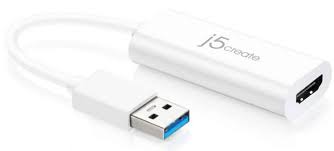 J5 Create Jua330u Usb3.0 To Dvi Adapter ( With Dvi-To-Hdmi + Dvi-To-Dsub Converter ) Ideal For Desktop Or Notebook Support Upto Qwxga ( 2048x1152 @ 32bit ) Usb-Powered Support Primary / Extended / Mirror Modes - Support Upto 4 Display With 4 Units (