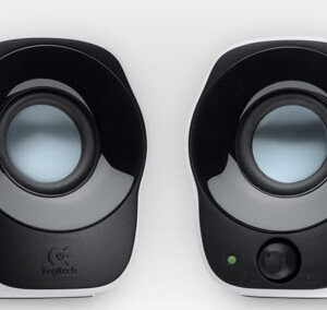 Logitech 980-000513 Z120 2.0 Channel 1.2w ( 2x0.6 ) Volumn Control - Black + White Built-In Cable Management- 3.5mm ( Usb-Powered )