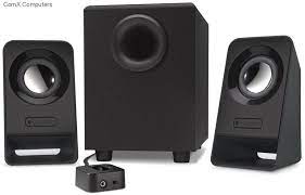 Logitech 980-000942 Z213 2.1 Speaker 7w ( 4 + 2x1.5 ) Black Wired Control Pod With Volumn Control + 3.5mm Input With Headphone Out