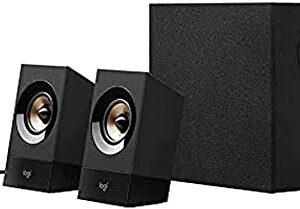 Logitech 980-001054 Z533 2.1 Speaker 60w ( 30 + 2x 15 ) Down-Firing Subwoofer With 2.5" Pressure Driver Piano Black Finish Dual Rca + Aux + Mic Jack