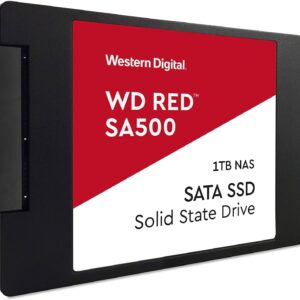 Westerndigital Red Sa500 Wds100t1r0a 2.5" Nas Sata Ssd 1tb/1000gb 3d Tlc With Slc Cache Sequential Read Read/Write : 560/530mb/Sec Random Read/Write 4k : 95000/85000 Iops 2 Millions Mtbf With 600tbw - 5 Years Warranty