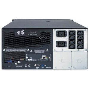 Apc Smart-Ups Sua5000rmi5u 5u Rackmount With Ap9617 ( Network Management Card ) Installed In Smart Slot Line Interactive With Avr+Power Conditioning 5000va / 4000w ; Rj-45 Utp Protection ; 8x Power Output With Monitoring Software Serial Interface W