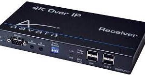 Aavara Pb9000-R Receiver With Poe Support ( No Ac-Adapter Required ) - 16-Channel Multi-Casting Over Ip - With 4k Uhd (3840x2160) Hdmi 2.0/Hdcp 2.2 Usb2.0 Kvm + Usb2.0 Passthrough Rj45 / Sfp Fiber Ethernet With Ieee 802.3af Poe Support Ultra Low 16-33