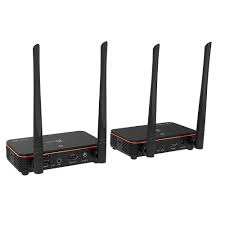 J5 Create Jvaw50 Hdmi Wireless Display Extender Kit ( Tansmitter + Receiver ) - Support Ir Remote Pass-Through 802.11ac Range Upto 60m 1080p Fhd 135x76x33.5mm 2x External 5dbi Antenna With 2x Usb On Receiver For Keyboard+Mouse - Black