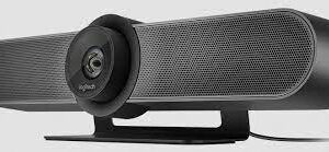Logitech 960-001102 Meetup Conference Cam With 4k Uhd Sensor Super Wide 120 Field Of View With Motorized Pan (25) + Tilt (15) Custom Tuned Speaker With Rare-Earth Magnet + Suspended Speaker Enclosure + Echo Cancellation + Voice Activity Detection
