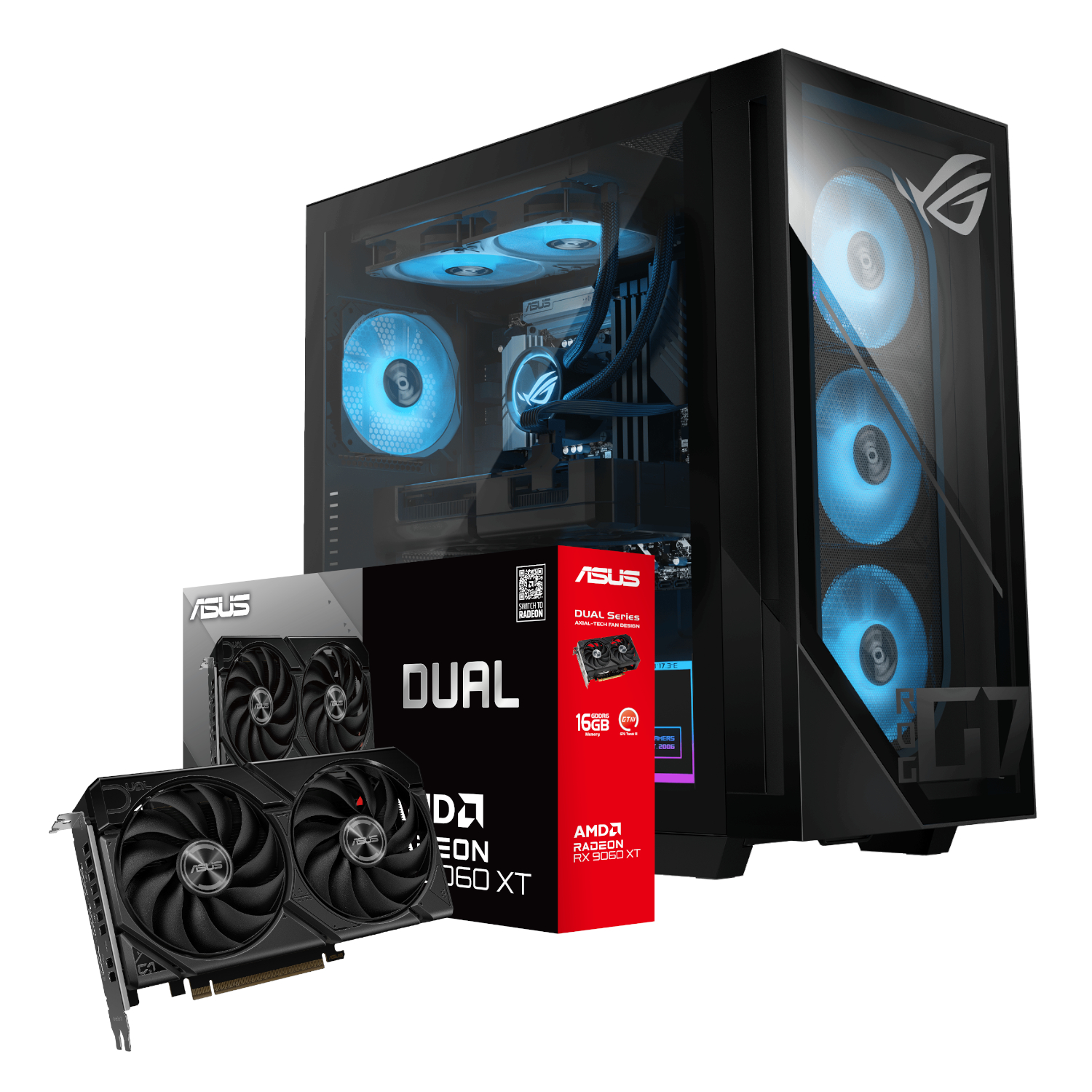 Asus Rog G700 Intel® Core™ Ultra 5 Windows 11 Home Pc (Rx 9060 Xt Dual | 16gb Ddr5 | 1tb Nvme)
