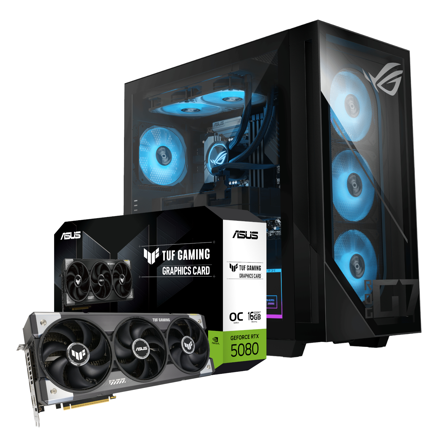 Asus Rog G700 Intel® Core™ Ultra 5 Windows 11 Home Pc (Rtx 5080 Tuf | 16gb Ddr5 | 1tb Nvme)