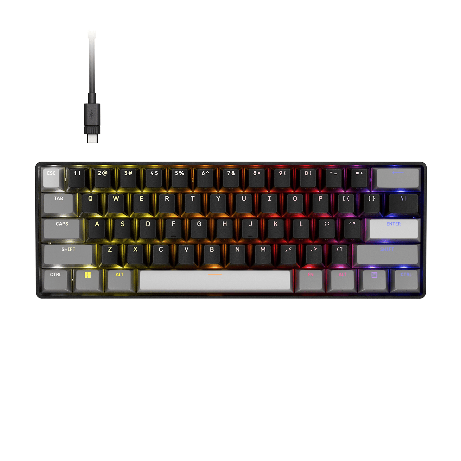 Corsair Clipper Pro Mini 60 Hall Effect Gaming Keyboard - Black