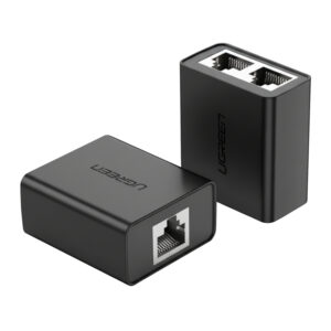 Ugreen Rj45 Splitter Adapter 2 Pack (Black)