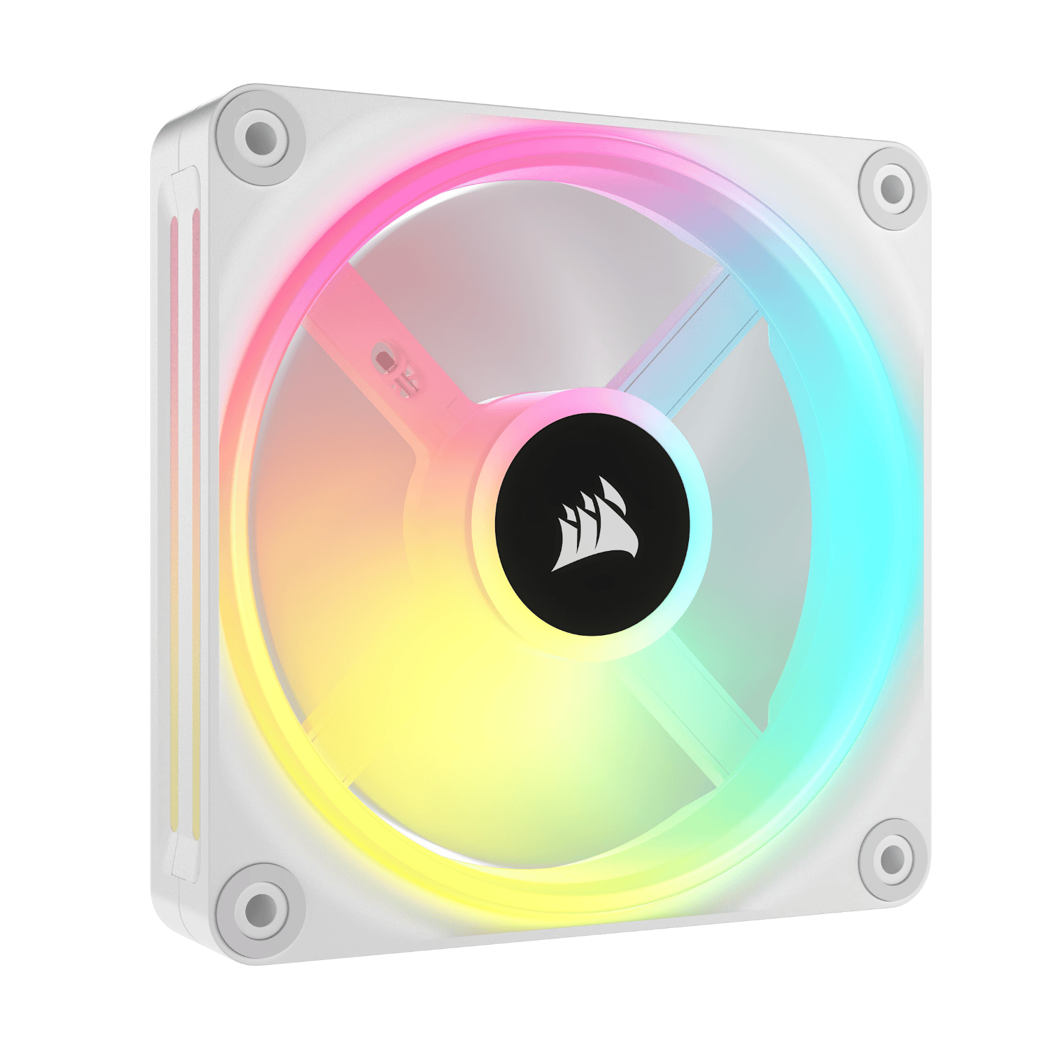 Corsair Icue Link Qx120 Rgb 120mm Pwm Pc Fan Expansion Kit - White
