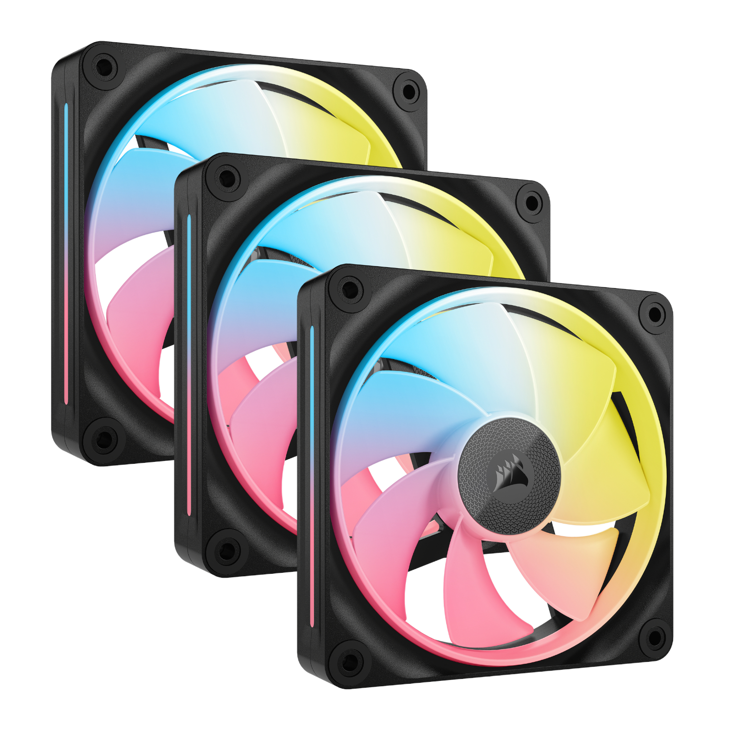Corsair Icue Link Lx120-R Rgb 120mm Pwm Reverse Fans Starter Kit 3-Pack