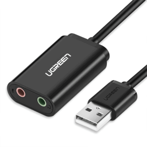 Ugreen Usb To 3.5mm External Stereo Sound Adapter - Black