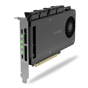 Icydock 204MP-1B 4x m.2->pciex