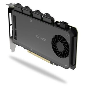 Icydock 204MP-B 4x m.2->pcie5x