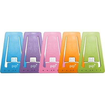 Pqi 6pcj-008r0005a I-Cable Lightning 30 Flat+Stand Orange- Apple Mfi Certified - 30cm - Usb To Lightning 8pins Sync+Charge With Flat Cable + Stand Function