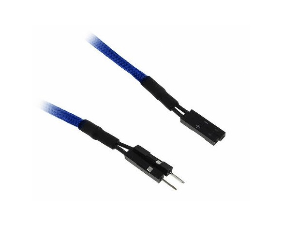 Bitfenix Bfa-Msc-2io30bk-Rp Alchemy Multisleeved(2) Cable - 2pin I/O 30cm Extension Cable ( For Power / Reset / Hdd .. Etc From Case Control Panel To Mb ) - Blue