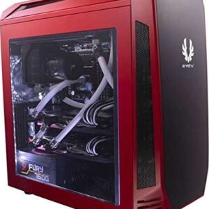 Bitfenix Aeg-300-Rkwn1 Aegis Core - Red + Windowed + Icon Disply With 3-Speeds Fan Controller Closed Panels For Noise Shielding With Reservoir Bracket + Pump Bracket 200mm Width Slim Design No Psu ( Bottom Placed + Multi-Direction Psu Design ) 2x Us