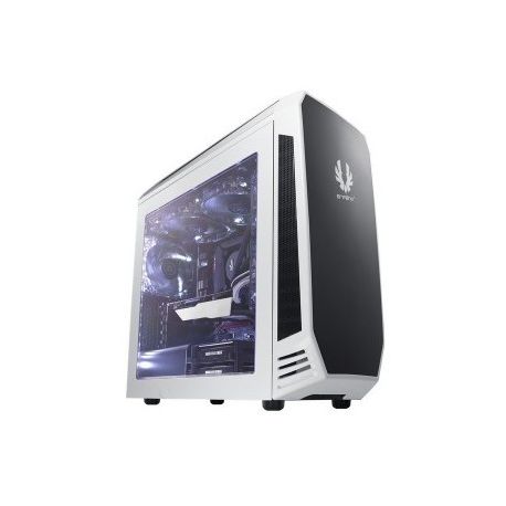 Bitfenix Aeg-300-Wkwn1 Aegis Core - White + Windowed + Icon Disply With 3-Speeds Fan Controller Closed Panels For Noise Shielding With Reservoir Bracket + Pump Bracket 200mm Width Slim Design No Psu ( Bottom Placed + Multi-Direction Psu Design ) 2x