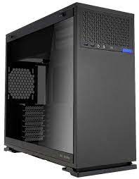 In-Win 102 Mid Tower Chassis - Black With Tool-Less Full-Sized 3mm Tempered Glass Side Panel No Psu