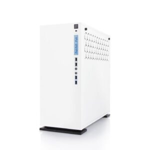 In-Win Cf06 303 Mid Tower Chassis - White With Tool-Less Full-Sized Tempered Glass Side Panel Neon Led Logo+I/O Panel On Fronto Panel 1.2mm Secc No Psu