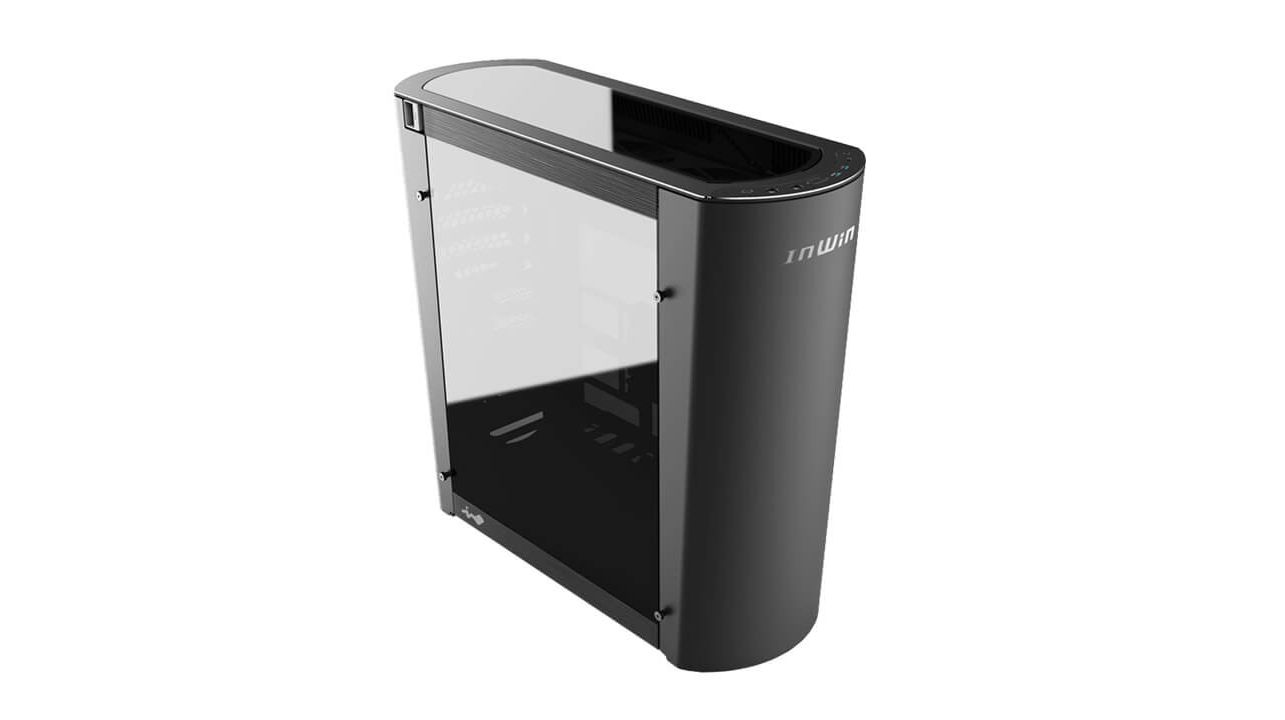 In Win 915 Full Tower Chassis Black+Black Interior - With Multifunctional Button Controls Ventilation Top Cover + Led Lighting Effects Automatic Top Cover For Ventilation Illuminated Rgb Led Control With 13 Lighting Effect Dual 3mm Tempered Glass Side
