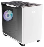 In-Win A3 Mini Tower Chassis - White With Tool-Less Full-Sized Tempered Glass Side Panel Vertical Airflow Layout 1.2mm Secc No Psu