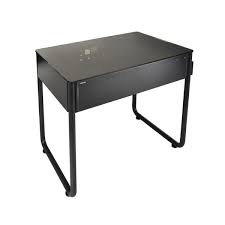 Lian-Li Dk-Q1h Computer Desk ( 650mm Wide / 805-835mm Height ) - Tempered Glass Desktop + Aluminm No Psu