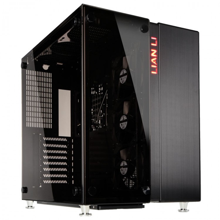 Lian-Li Pc-O9wx Black Mid Tower Case with Two Tempered Glass Side Panels (no psu)