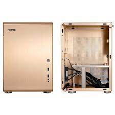 Lian-Li Pc-Q34 Mini-Itx Chassis - Gold + Wireless Kb+Mouse+Pad 228x330x250mm Mini Tower Black No Psu