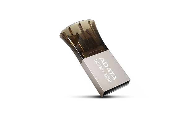 Adata Uc330 32gb Usb2.0 + Microusb Dual-Head Flash Drive Ultra-Slim With Zinc Alloy Material Design Mini-Cob ( Chip-On-Board ) Design 31x17x11mm + 3.6 Grams Weight Compact Design Read/Write : 18/5 Mb/Sec (120x) - 5 Years Warranty