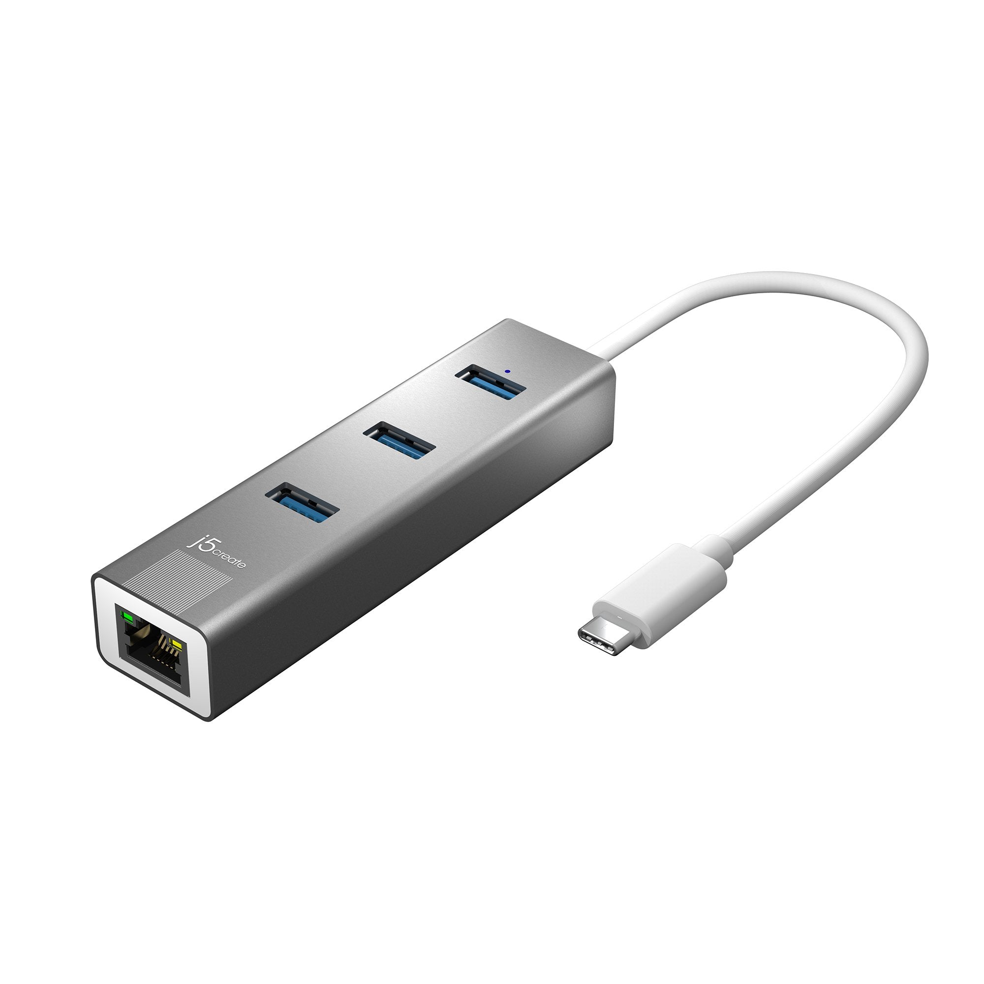 J5 Create JCH474 t-C->3xU3 hub+Lan(gb