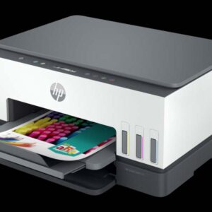 Hp 6uu48a Smart Tank 670 All-In-One - Print-Scan-Copy-Web ; With Auto Duplex Printing Unit + Wireless Network Ready + 5.18cm 2-Line Lcd 4x Single Ink Tank ; 800mhz 128mb Ddr3 4800x1200dpi ; Mono/Color : 22/21ppm 150s Input 100sheets Output Duty : 300