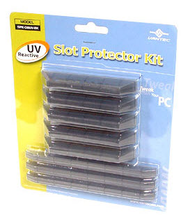 Vantec Spk-08uv-Bk Slot Protector Kit - Uv Reactive Black - For 3 X Memory Slot + 5 X Pci Slot