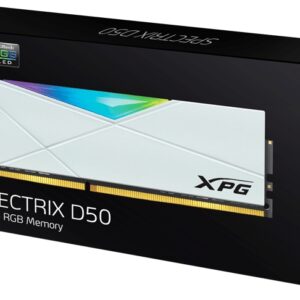 Adata Ax4u360032g18i-St50 Rgb D50 - 32gb Solid Constructed Metal Heatsink ( 133.35x40x8mm ) 10-Layer Pcb Support Intel + Amd Xmp ( Extreme Memory Profiles ) Ddr4-3600 ( Pc4-28800) Cl16 1.35v - 288pin - Lifetime Warranty