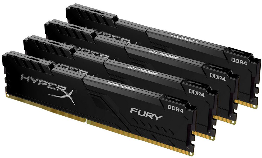 Kingston Hyper-X Fury Hx436c18fb4k4/64 / Fury Beast Kf436c18bbk4/64 Ddr4-3600 ( Pc4-28800) With Asymmetrical Heatsink Cl18 16gb X 4 Kit - Support Intel Xmp ( Extreme Memory Profiles ) 1.35v - 288pin - Lifetime Warranty