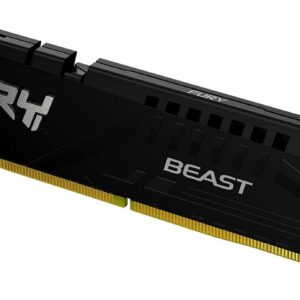 Kingston Kf556c36bbe-8 - Ddr5-5600 (Pc5-44800) Fury Beast With Heatsink 8gb - Expo Optimized For Amd Ryzen + Intel Xmp ( Extreme Memory Profiles ) Cl36 - 288pin Single Rank 38.4gb/Sec Memory Bandwidth Built-In Ecc 1.25v With Built-In Power Management