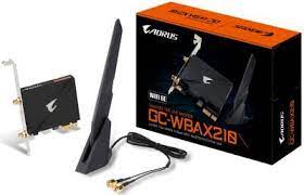 Gigabyte Gc-Wbax210 Wifi+Bluetooth Pci-E(X1) Adapter - 2.4/5/6ghz Tri-Band Intel Wifi 6e Ax210 2400mbps With Bt5.2 2.4/5/6ghz Tri-Band Aorus High Performance 2tx2r Antenna + Multiple Angle Tilt And Magnetic Base For The Best Signal Strength - 3 Years