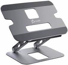 J5create Jts127 Multi-Angle Mobile Stand Upto 16" Notebook - Aluminum Construction Adjustable Angle And Height Support Up To 4kg Foldable Design