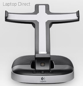 Logitech 984-000596 Speaker Stand For Ipad Angle Adjustable Stand + Charger For Ipad With Built-In Speaker For Tablet/Ipad Or Other 3.5mm Jack Audio Player With On/Off Switch + Volumn Control 6rms