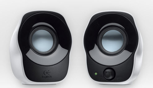 Logitech 980-000513 Z120 2.0 Channel 1.2w ( 2x0.6 ) Volumn Control - Black + White Built-In Cable Management- 3.5mm ( Usb-Powered )