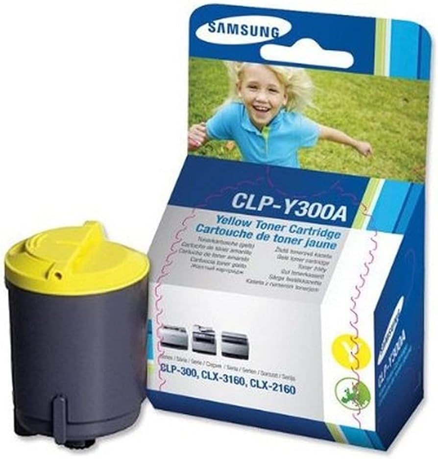 Samsung Clp-Y300a - Yellow Toner 1000pages - For Samsung Clp-300 Clp-300n Clx-3160fn Clp-2160n